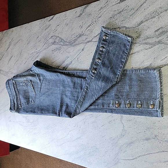 ANLO jeans with ankle button detail Dark Wash  size 29 - Picture 1 of 15